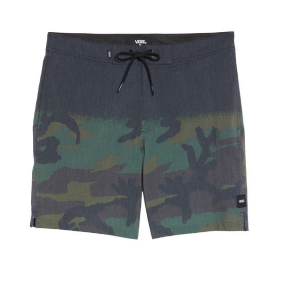 SOLD VANS Black Newland Camo Print Board Shorts - Picture 5 of 9